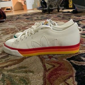 Adidas rainbow shoes
